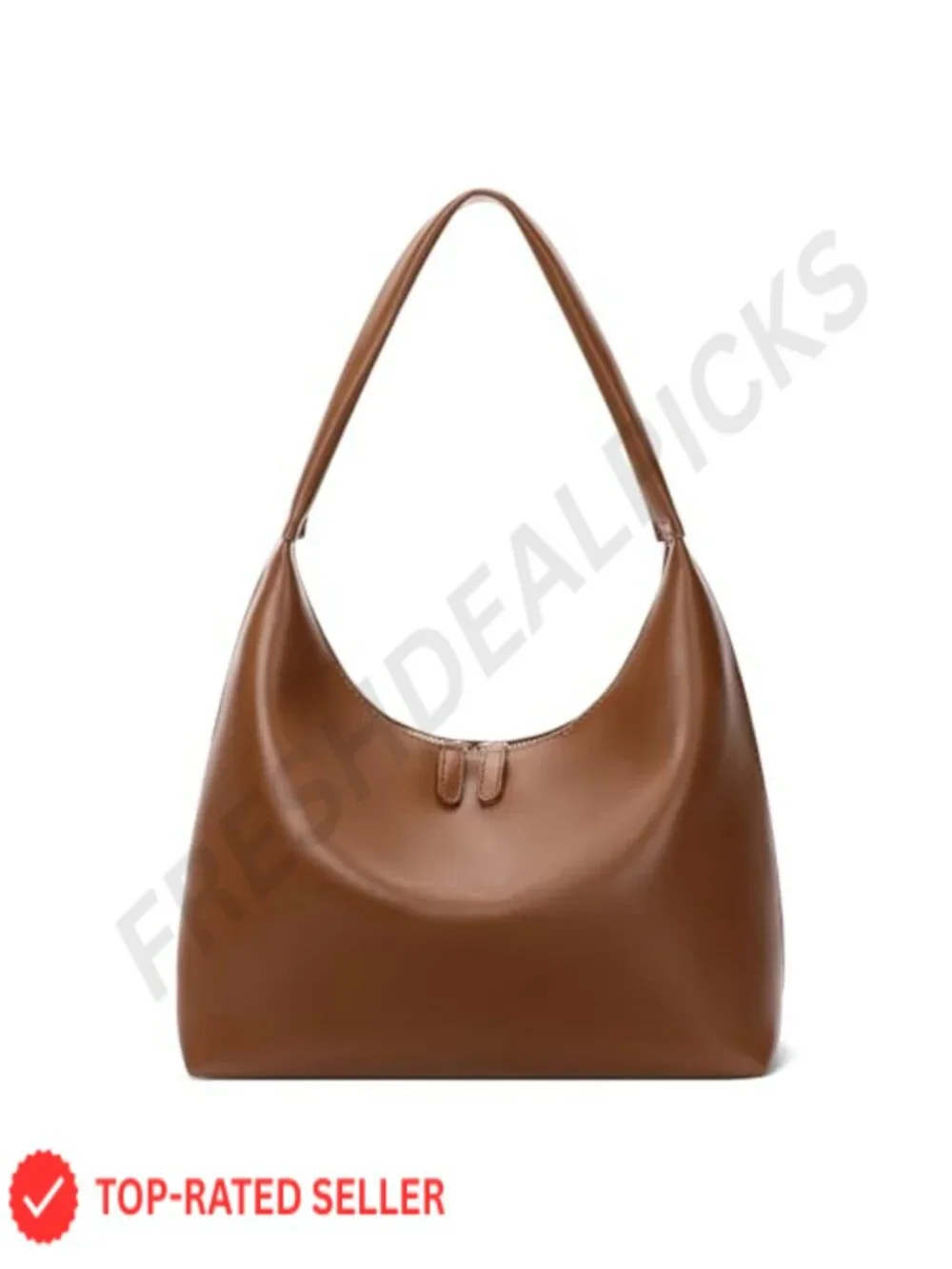 Women's Hobo Shoulder Bag PU Leather Lightweight Underarm Purse with Zipper